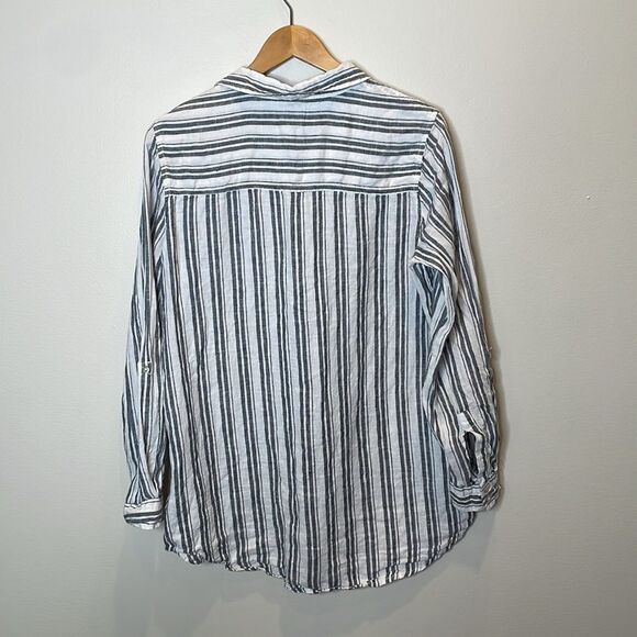 Sigrid Olsen Linen Button Down Top Size Medium - Picture 6 of 7
